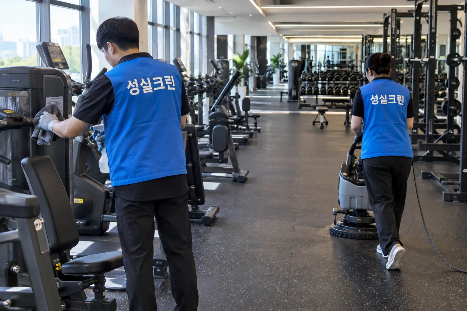 종로구 헬스장·운동시설·필라테스·휘트니스 청소 전문업체 성실크린