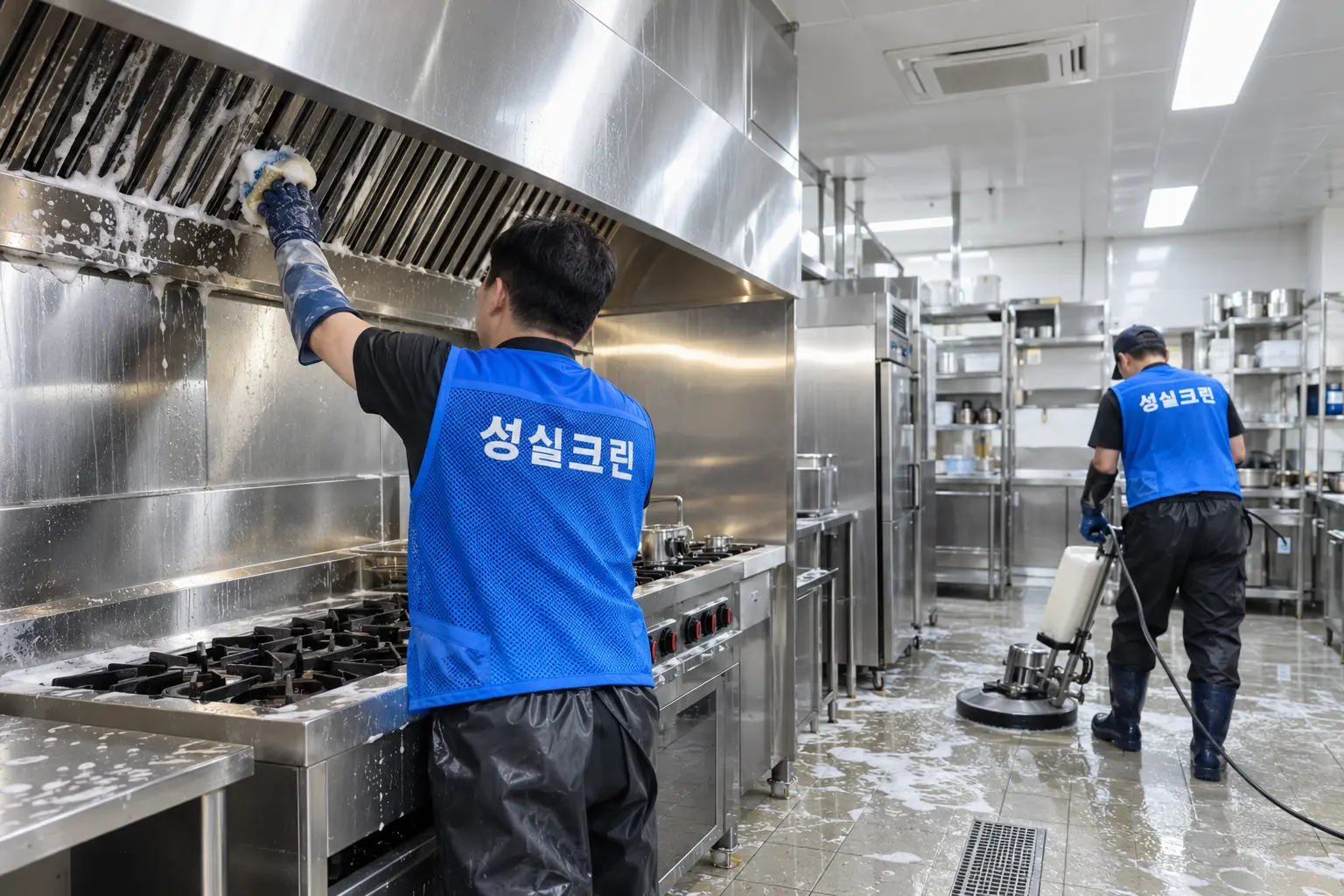 부산 기름때청소 전문업체 성실크린