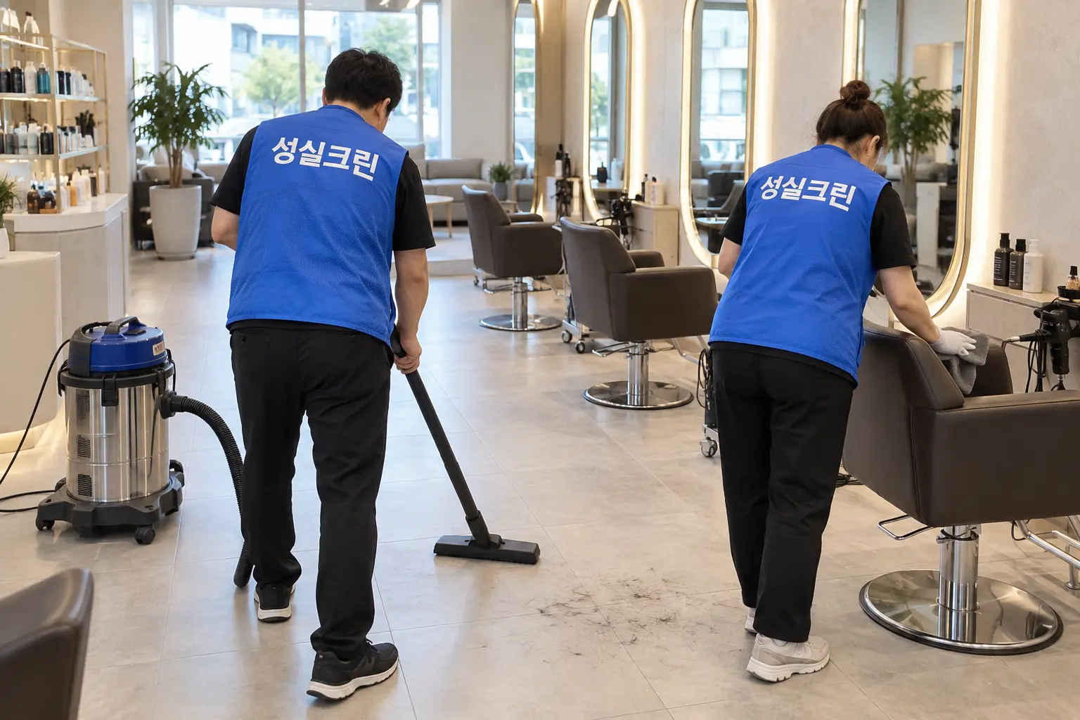 종로구 미용실·미장원·헤어샵 청소 전문업체 성실크린