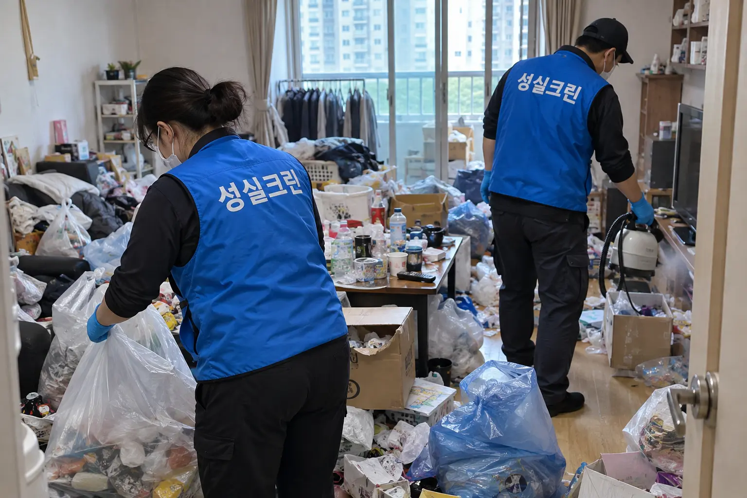 부산 쓰레기집청소·유품정리·고독사정리 전문업체 성실크린